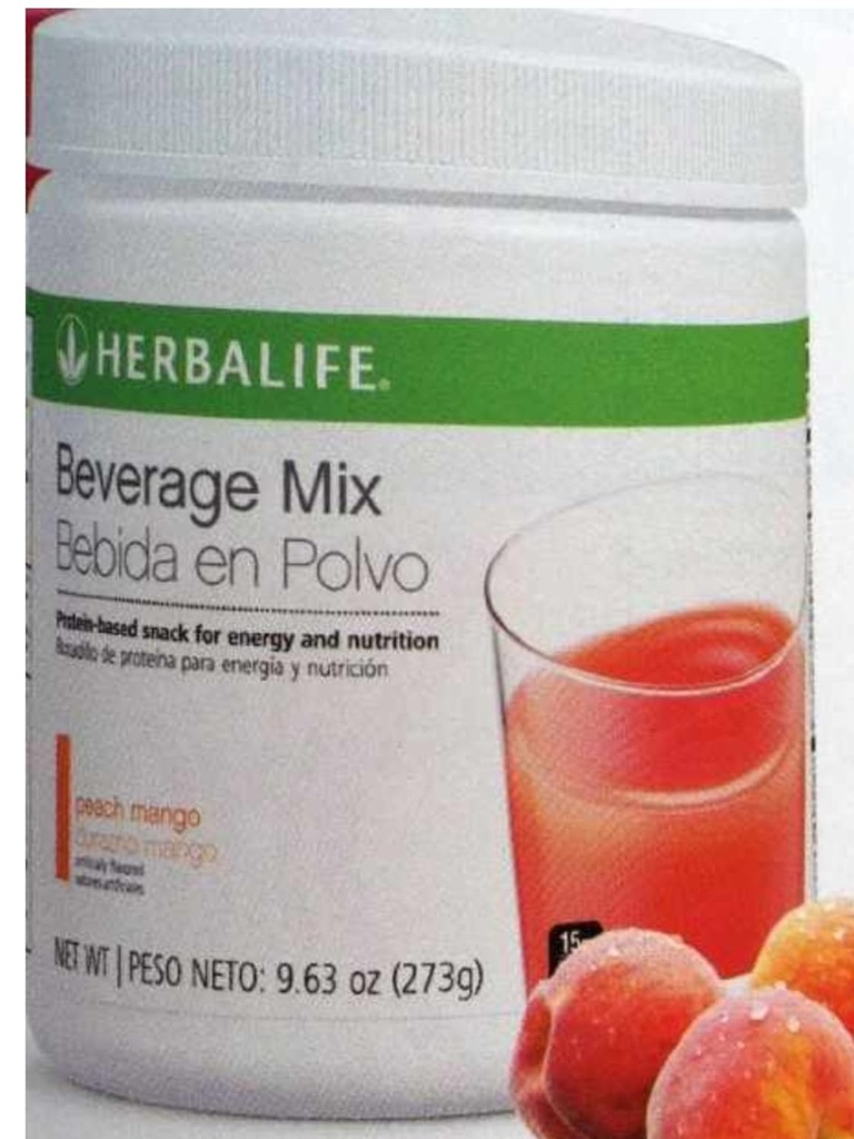 Herbalife Beverage Mix Canister Peach Mango (14 Servere)