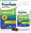 PreserVision AREDS 2 Eye Vitaminer, # 1 Eye Doctor Anbefalet Mærke, Lutein og Zeaxanthin Supplement med C-vitamin, E-vitamin, zink og kobber, 130 Softgels (Minigels)