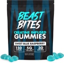 BEAST BITES - Creatin Infunded Gummies - 5g Creapure Creatine Monohydrat Per Serving - NSF Certified for Sport - 30 Servere