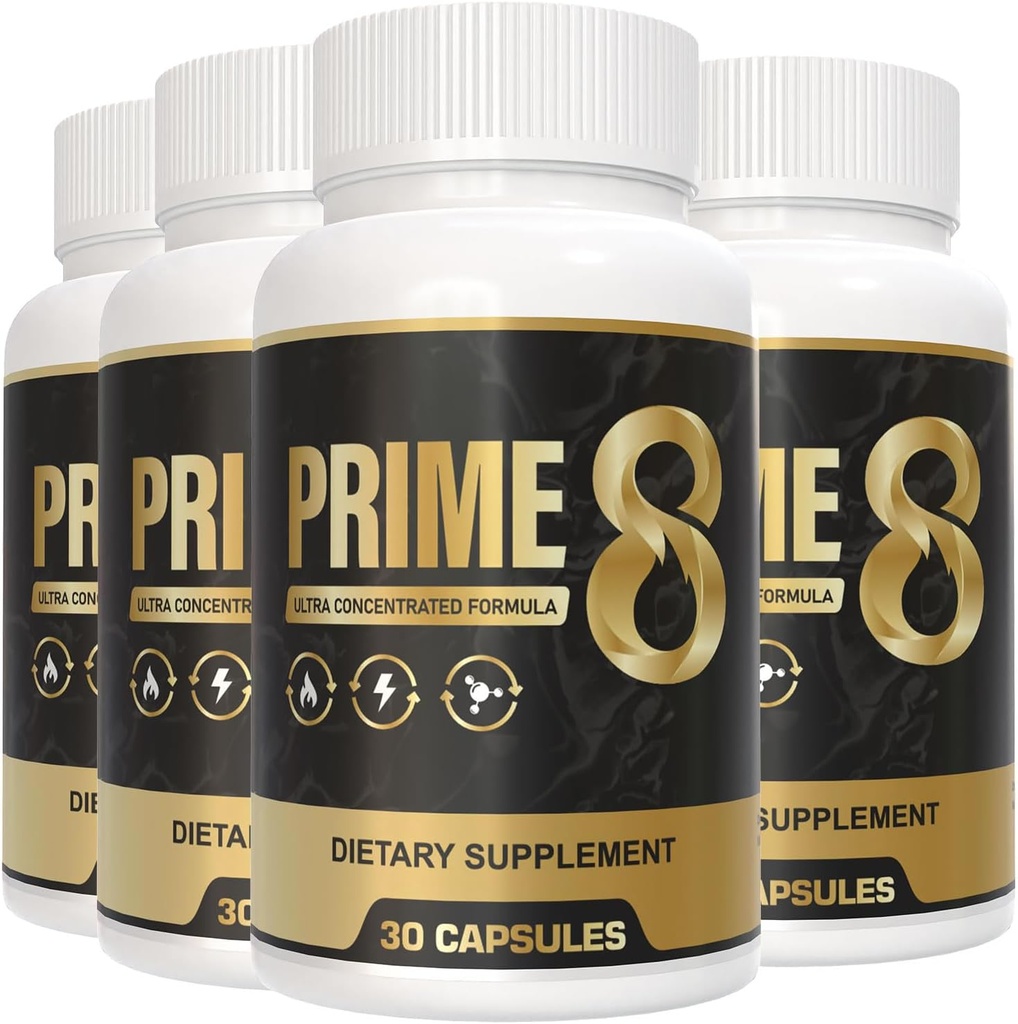 PRIME 8 100% Autentiske Original Note 124; Prime8 Officiel Formel (4 Pack) for 120 dage