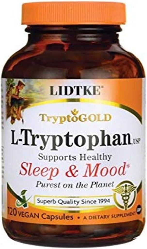 Lidtke Technologies L- Tryptophan Capsules, 120 Count