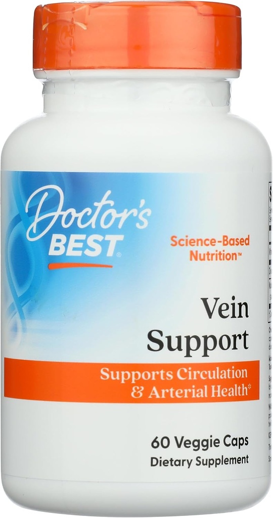 Læger Bedste Vein Support Featuring DiosVein & MenaQ7, 60 CT