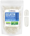 XPRS Nutra Størrelse 0 Clear Tom Gelatine Kapsler 100 Greve - Kosher og Halal - Pure Gelatine Pille Kapsel - DIY Powder Fyldning - Fyldelige Gel Caps til Do- It- Yourself Kosttilskud