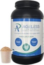 Chokolade Whey Protein Powder og Collagen Peptider til voksne. Understøtter muskeltræning og fælles sundhed med 24g protein, kreatin, HMB, og vitaminer (30 Servere, chokolade)