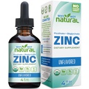 Organic Liquid Zink Drops Supplement med chelated picolinate og Bisglycinate, Vegan