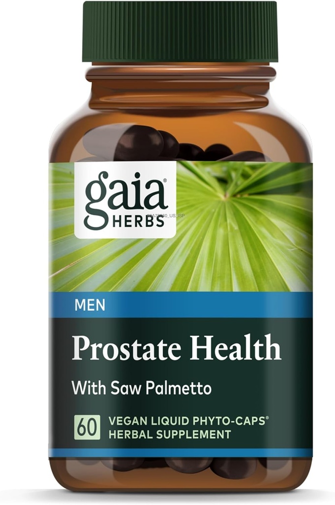 Gaia urter Prostata sundhed - understøtter Prostata sundhed og funktion for mænd - med Saw Palmetto, Green Tea, Nettle Root, og White Sage * - 60 Vegansk flydende Phyto- kapsler (20-dages forsyning)
