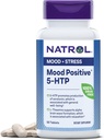 Natrol Mood Positiv 5- HTP og L- Theanin for Balanced Mood and Relaxation, 50 tabletter, Op til en 50 dages forsyning