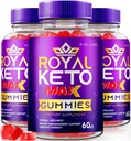 Royal Keto ACV Gunmies, Organic, Support Belly Fat Weightloss for Men and Women Gomitas Apple Cider Vinegar Extra Strength - Pack of 3(180 Gummies)