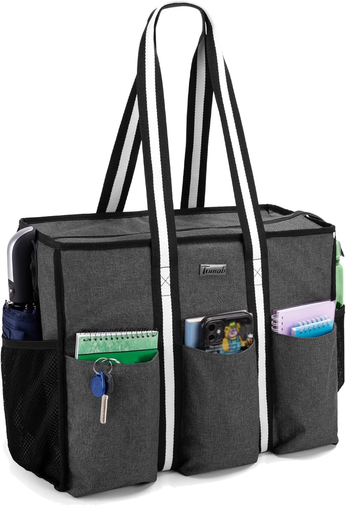Trunab Utility Tote taske til lærer sygeplejerske taske og Tote for arbejde for kvinder med 15.6 "Laptop Ærme, flere lommer