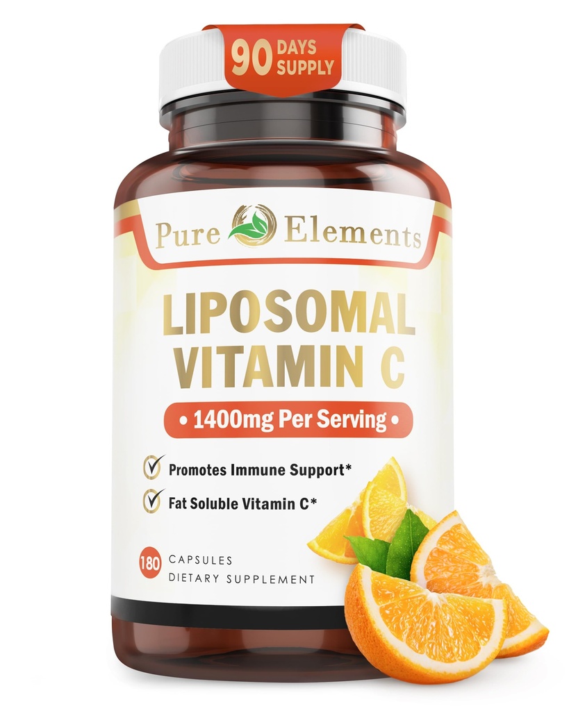 Liposomal C-vitamin Kosttilskud, kapsler Non GMO, soja fri, gluten fri