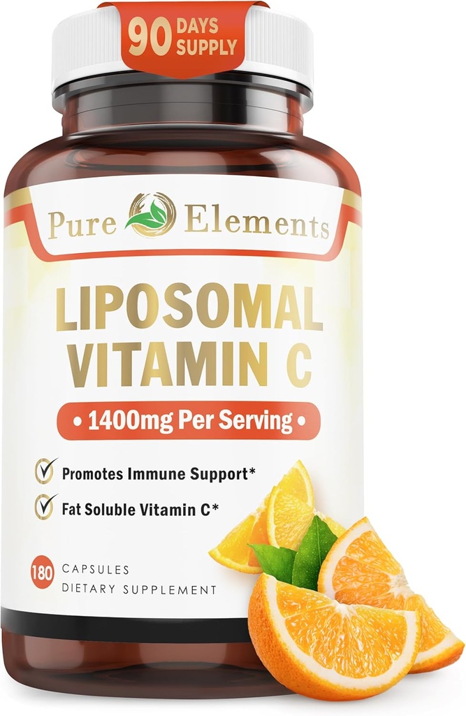 Liposomal C-vitamin Kosttilskud, kapsler Non GMO, soja fri, gluten fri