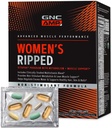 GNC AMP kvinders Ripped Non- Stim Vitapak Program, 5 Produkter i 1 Vitamin Pack, Metabolisme & Lean Muscle, Vandafledning, Proven Ingredienser, CLA, Biotin, Multivitamin, Koffein fri, 30-dages forsyning