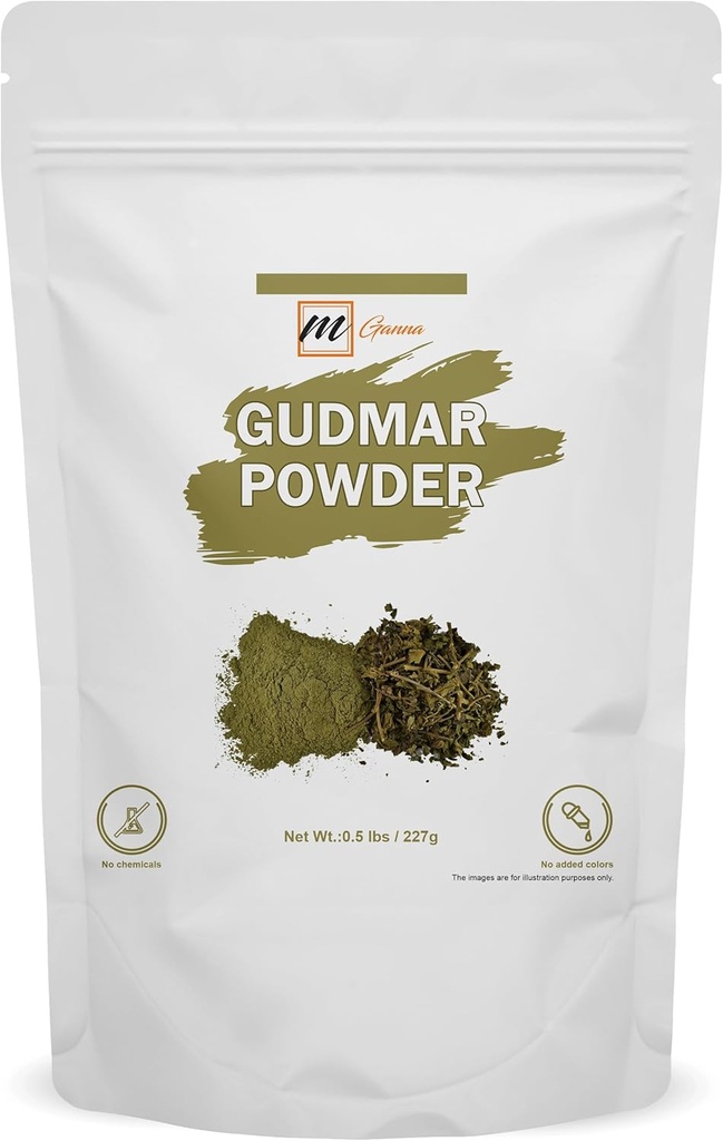 100% Natural Pure Gudmar (Gymnema Sylvestre) Pulver til sundhed og hudpleje 227 GMS / 0,5 LBS
