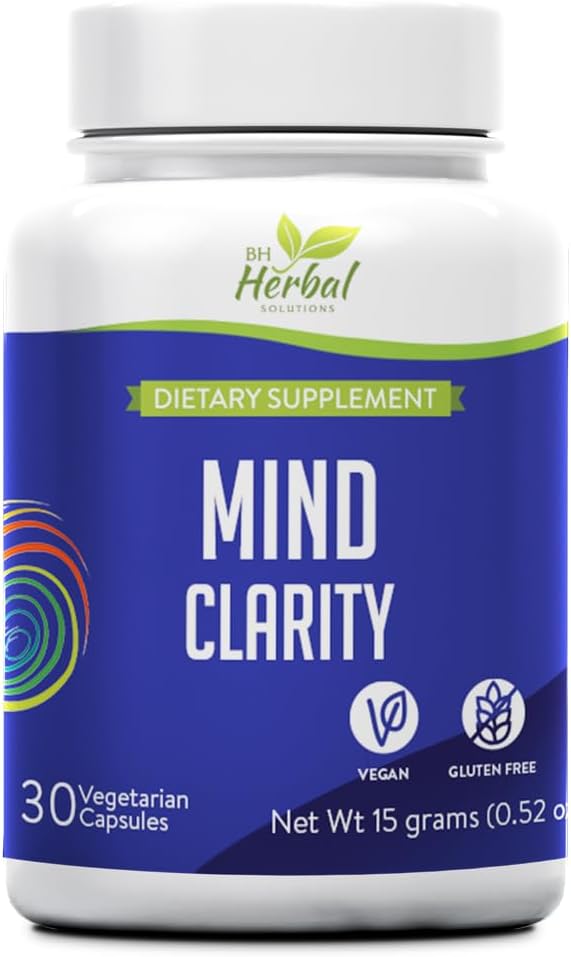 Mind Clarity - Mood Stabilizer - Forbedrer fokus og koncentration - 100% Herbal og Natural