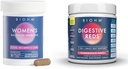BIOHM Kvinder Probiotika 30B CFU & 210 oz Essential fordøjelsesmedicin Powder Bundle, Omfattende Gut & Vaginal Health Support, Rig i antioxidanter, enzymer, vitaminer