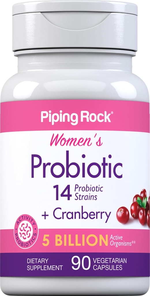 Piping Rock Probiotic med Cranberry til kvinder