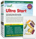 Ultra Start Complete Daily Vitamin Pack C124; Anti- Aging, Stress Support, Immunbooster C124; Vitamin A, B, C, D, E, Biotin, Minerals, Elderberry, Beta Glucans, Svampe, Aminosyrer, Gurkemeje (30 Pakker)