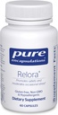 Pure indkapslinger Relora Note 124; Hypoallergen Supplement fremmer sund Cortisol og DHEA produktion og moderate occasional stress Note 124; 60 kapsler