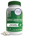 Health Thru Nutrition Alpha Lipoic Acid 600mg 60 Servering MSD 124; Certified Vegan MSD 124; Universal Antioxidant MSD 124; Non- GMO, 3. part testet, Hypoallergen, Gluten Free, Soy Free ALA kapsler