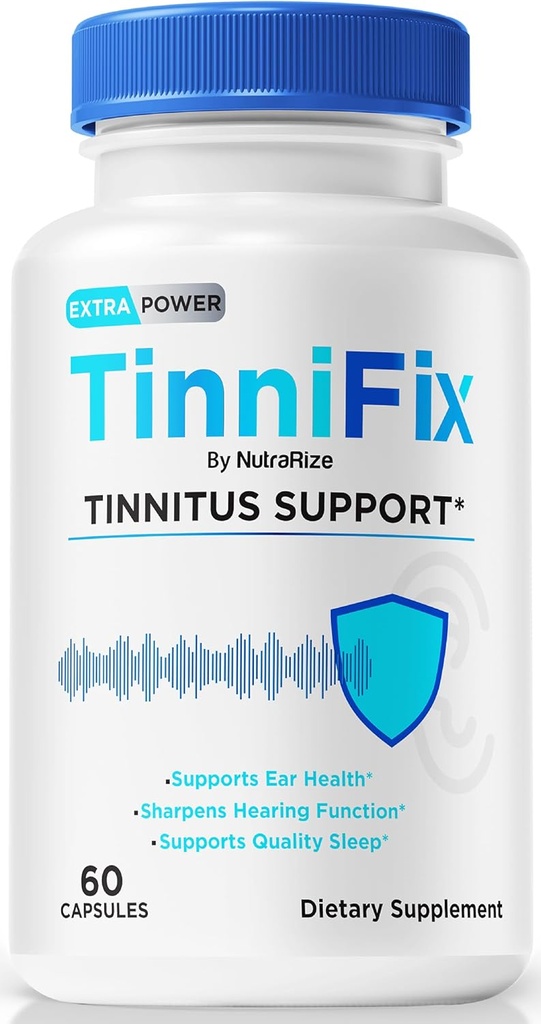 Tinnifix kapsler - Advanced Hearing Support Formel, Tinnifix piller til at opretholde sund hørelse, Alle naturlige tinnifix for Complete Ear Health, Official Tinni Fix anmeldelse (60 kapsler)