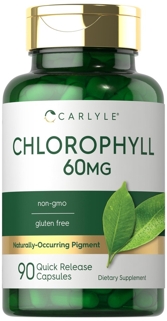Carlyle Chlorophyll Pills | 90 Capsules | Naturally Occurring Pigment | Chlorophyll Concentrate Supplement | Non-GMO, Gluten Free Complex