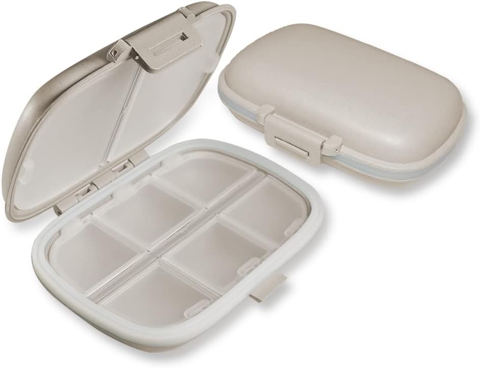8 Segment Pill Organizer - Ugentlig Pill Box til rejser & Home Use