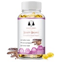 Myo- Inositol & D- Chiro Inositol - Hormonbalance & sund ovariestøtte til kvinder - 100% al naturlig PCOS support supplement - Made in the USA - Vegan Gel Capsule - Reducer ansigtsvækst