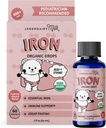 Legendairy Milk Organic Liquid Iron Supplements for Kids - Sugar Free Liquid Iron for Kids - for Age 4 Måneder til 3 År - Cherry Flavor, 60 Servering