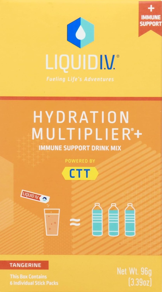 Flydende I.V., Tangerine Hydration Multiplier +, 6 Tæl