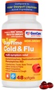 GenCare - Multi symptom Non Drowsy Daytime Cold & Flu Relief Acetaminophen 325mg, Dextromethorphan HBr 10mg, Phenylephrin HCl 5mg (48 Softels) Non Habit Forming Pain Reliever & Nasal Decongestant