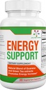 Spectra Vitamin Natural Energy Support 30 Kapsler - Guarana Kapsler - Vitamin B12 - Guarana og grøn te Ekstrakter - Citrullin Energy Kosttilskud med Natural Energy Booster