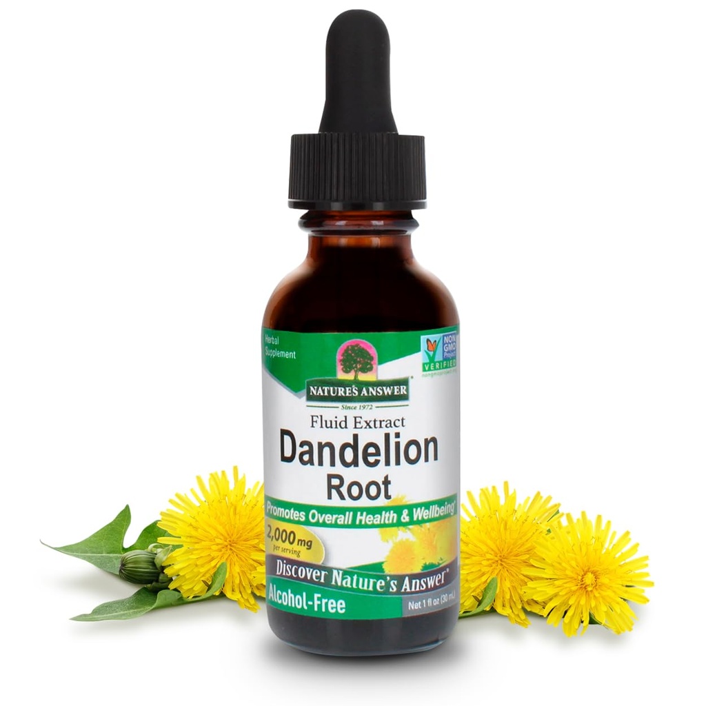 Nature's Answer Alcohol-Free Dandelion Root 2000mg 1oz Extract