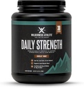 Wilderness Atlete - Daglig styrke Premium Protein Medic124; Whey Protein Powder for kvinder & mænd - Bedste Protein Powder for Lean Muscle - Clean Protein Powder med Whey Protein Isolate (Chocolate Moose)
