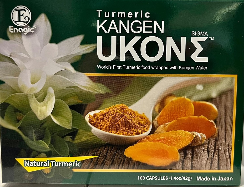 Kangen Ukon Gurkemeje fra ENAGIC 100% Økologiske Multivitaminer Vegeteriske Kapsler