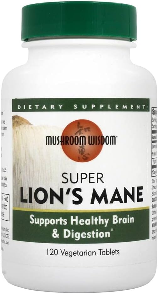 Maitake produkter, Mushroom Visdom Super Lions Mane - 120 vcaps