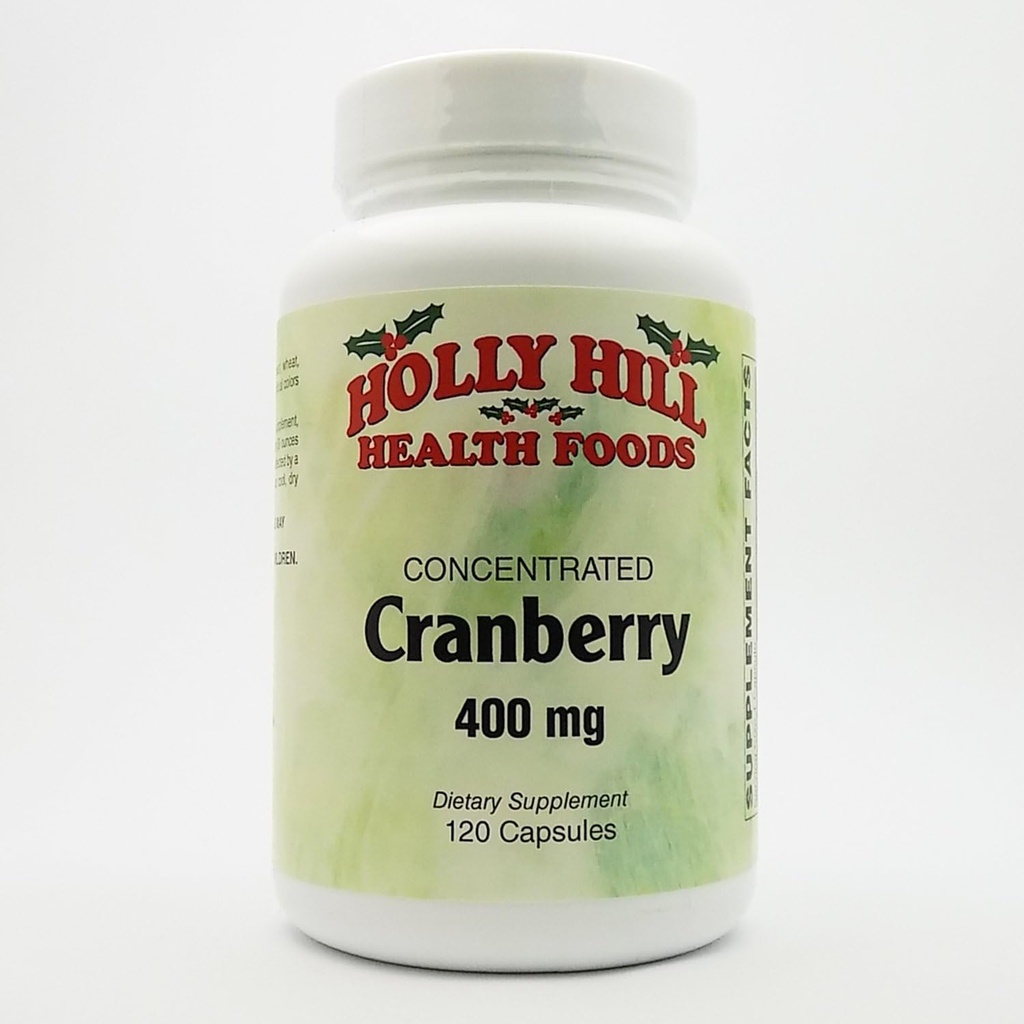 Holly Hill Health Foods, Cran- Max koncentreret Cranberry 400 MG, 120 kapsler