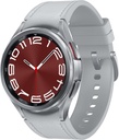 SAMSUNG Galaxy ur 6 Classic 43mm Bluetooth Smartwatch, roterende Bezel, Fitness Tracker, Personaliseret HR Zoner, Advanced Sleep Coaching, Heart Monitor, BIA Sensor, Health Insights, US Version Sølv