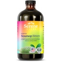 Serene urter - Soursop Bitters Flydende - Organic Herbal Guanabana Detox med sort frø, Moringa & Ginger - Understøtter fordøjelsesbesvær & immunfunktion - 16 fl oz