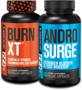 Jacked Factory Burn- XT Thermogen Fat Burner - Appetite Suppressant til vægttab & Androvse Østrogen Blocker til mænd - Testosteron Booster