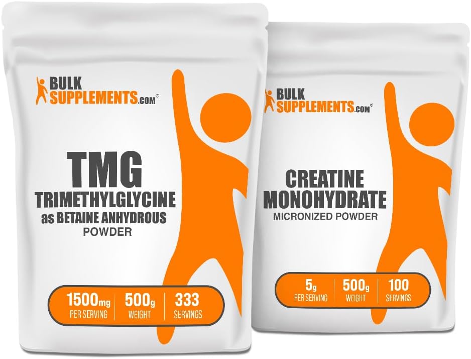 BulkSupplements Trimethylglycin (TMG) 500g + Creatin 500g Bundle