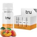 Tru Energy Shot, Extra Strength Energy Drikke med naturlig koffein, grøn te, B Vitamin B3, B6 & vitamin B12, Zero Sugar & Calories, Keto, Vegan, Gluten Free, Orange Mango, 2 FL OZ flasker, 12 Pack