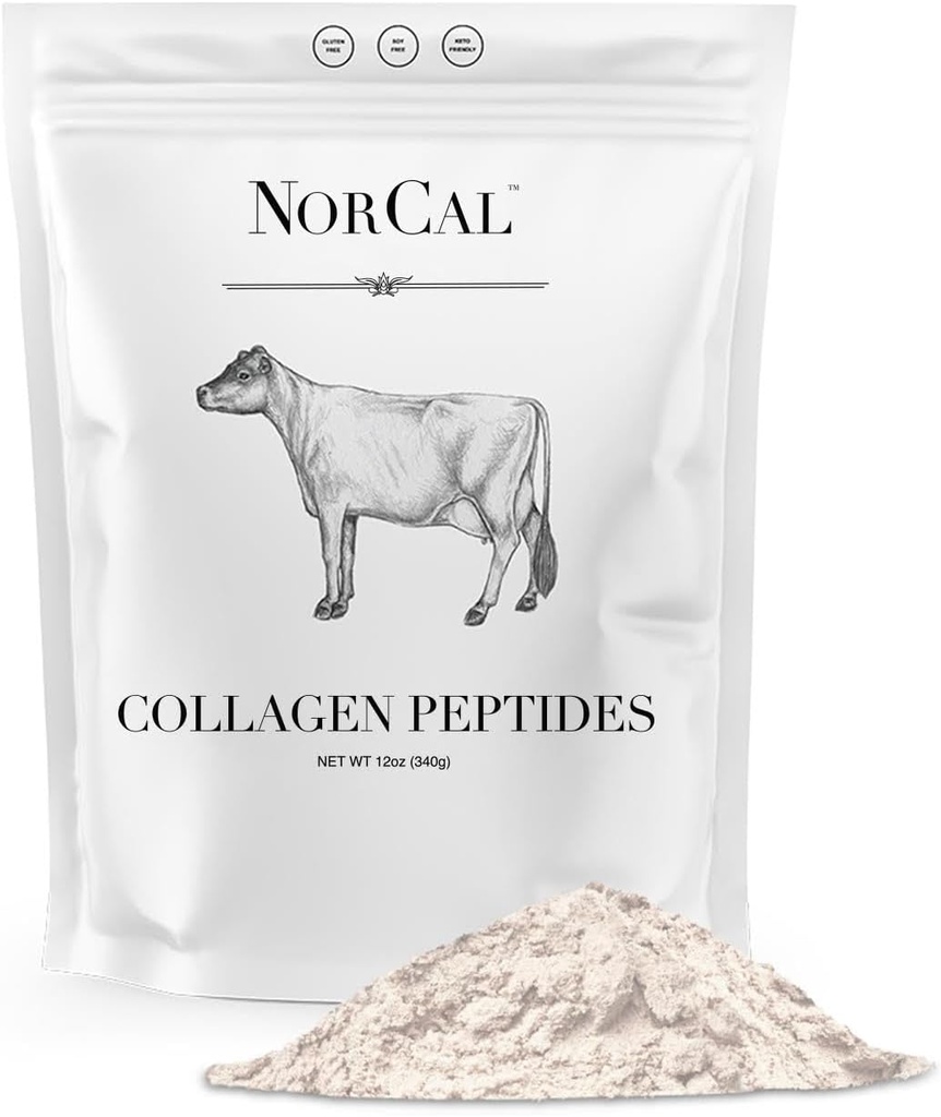 Norcal Hydrolyzed Collagen Peptider, 12oz124; 20g Protein, 0g Carbs / Fedtopløsning124; Grass- Fed Brasilianske Cowes