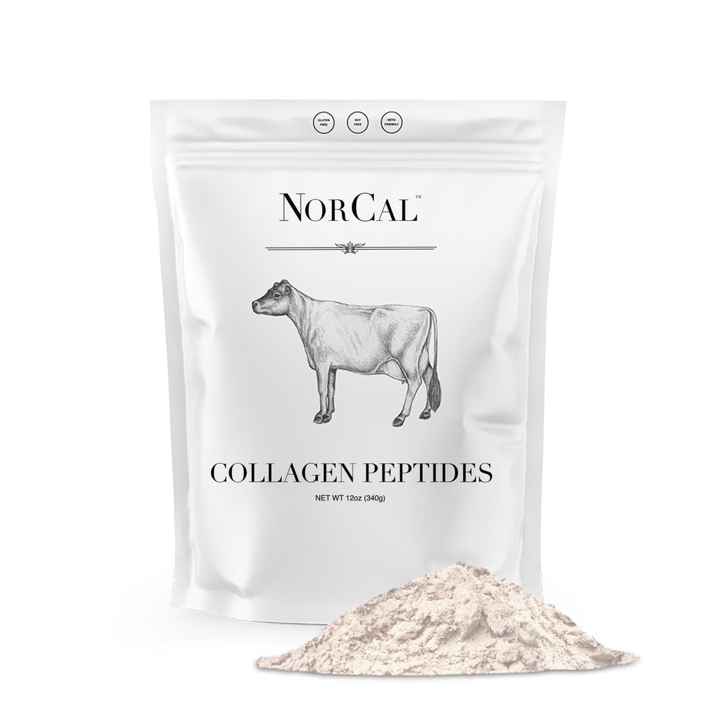 Norcal Hydrolyzed Collagen Peptider, 12oz124; 20g Protein, 0g Carbs / Fedtopløsning124; Grass- Fed Brasilianske Cowes