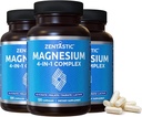 Zentastisk Magnesiumkompleks - 360 kapsler - chelateret Magnesiumglycinat, malat, taurat & lactat - Support Bones, Muskler