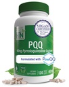 Health Thru Nutrition PQQ 40mg 120 Servering Pyrroloquinoline Quinone som PureQQ Note 124; Promoes Mitochondrial Biogenesis Note 124; Certified Vegan Note 124; Non- GMO Gluten Soy Free Capsules Supplement