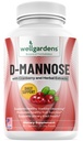 100% Pure D- Mannose med Cranberry Extract - Hjælper Rengøring Urenheder, Natural Urinary Tract Sundhed, Lever og Brege Support Kapsler, Non- GMO