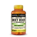 MASON NATURAL Beet Root med Magnesium og Calcium - sundt hjerte og blodtryk, opretholde samlet sundhed, 100 tabletter