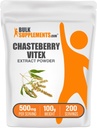 BulkSupplements.com Chasteberry Extract Powder - Chasteberry Sourced from Vitex Berry, Herbal Supplement - Vegan & Gluten Free, 500mg per Serving, 100g (3,5 oz) (Pack of 1)