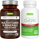 Multivitamin & mineraler til kvinder + høj Absorption CoQ10 100mg 120 Softgel Energy Bundle, Sustained Release Advanced Multivitamin + CoQ10 med vitamin E & D- Limonene, af Igennus