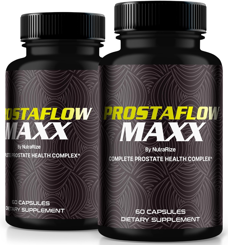 (2 Pack) ProstaFlow Maxx Kapsler, ProstaFlow Max Prostate Support, All- Natural Supplement for Control, Advanced Pills for Energy, Prosta Flow Maxx Anmeldelser (120 Kapsler)